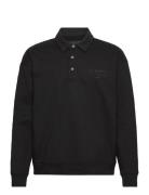 Xander Sweat Polo Black AllSaints