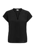 Jdylion Life S/S Top Wvn Noos Black JDY