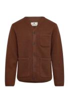 Aksigurd Boiled Wool Overshirt Brown Anerkjendt