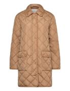 Quilted Coat With Cord Trim Beige GANT