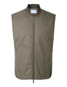 Slhthomas Gilet Noos Khaki Selected