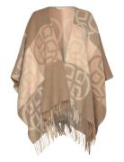 Wool Monogram Poncho Beige GANT