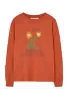 Flowers Red Dof Lonf Sleeve T-Shirt Orange THE ANIMALS OBSERVATORY