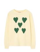 Hearts Yellow Dof Lonf Sleeve T-Shirt Yellow THE ANIMALS OBSERVATORY