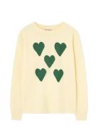 Hearts Yellow Dof Lonf Sleeve T-Shirt Yellow THE ANIMALS OBSERVATORY