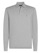L/S Liquid Cotton Reg Polo Grey Tommy Hilfiger