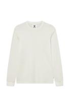Wwemil Waffle Ls T-Shirt Cream WOOD WOOD