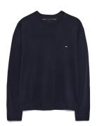 Pima Org Ctn Cashmere Crew Neck Navy Tommy Hilfiger
