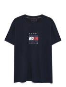 Linear Flag Graphic Tee Navy Tommy Hilfiger