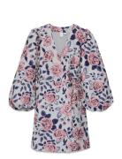 Yaskelly 7/8 Wrap Dress - D2D Pink YAS