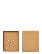 Halo Gift Set, Earrings 3-In-1 Set Brown Pilgrim