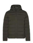 Ls Packable Embossed Logo Quilte Khaki Calvin Klein