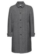 Ls Tech Wool Blend Topcoat Grey Calvin Klein