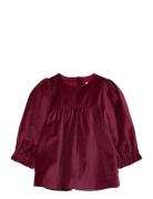 Dress L/S Elvira Burgundy Wheat