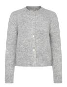 Audrey New Knit Cardigan Grey A-View