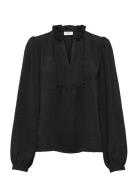 Jdyrachel Life L/S Pintuck Top Wvn Noos Black JDY