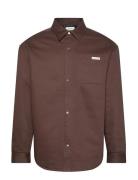 90S Padded Java Overshirt Burgundy Calvin Klein Jeans