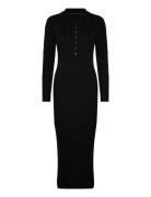 Mari L/S Collared Midi Dress Black French Connection