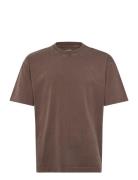 Heavy Weight Boxy T Shirt Brown Hollister