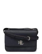 Crosshatch Leather Medium Sophee Bag Black Lauren Ralph Lauren