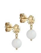 Daystar Globe Earrings Gold Enamel Copenhagen