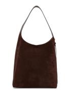Romy Suede Hobo Bag Brown Tory Burch