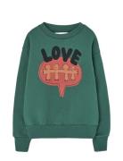 Love Freen Bear Sweatshirt Green THE ANIMALS OBSERVATORY