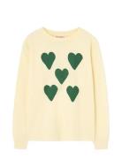 Hearts Yellow Dof Lonf Sleeve T-Shirt Yellow THE ANIMALS OBSERVATORY