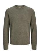 Jprlambswool Knit Crew Neck Ln Grey Jack & J S