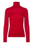 Silk-Blend Turtleneck Sweater Red Lauren Ralph Lauren