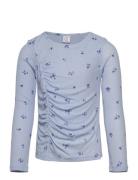 Top With Gathering At Front Blue Lindex