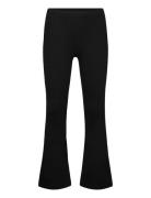 Leggings Flare 2X2 Rib Black Lindex