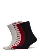 Sock 4 P Stripe And Colour Burgundy Lindex