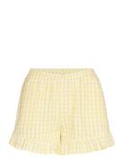 Pyjama Shorts Seersucker Floun Yellow Lindex