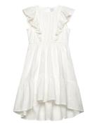 Dress High Low Ao Embroidery White Lindex