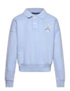 Tennis Collared Terry Sweatshirt Blue Ralph Lauren Kids
