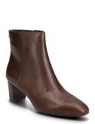Demi Calfskin Bootie Brown Lauren Ralph Lauren
