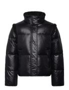Teddy Fleece–Trim Down Boxy Jacket Black Ralph Lauren Kids