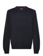 Cotton Crewneck Sweater Navy Ralph Lauren Kids