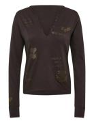 Tuni Ml Cl Multi Strass Brown Zadig & Voltaire