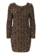 Onlconfidence L/S Deep Sequins Dressjrs. Brown ONLY