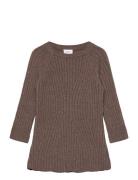 Nmfrikine Ls Knit Dress Pb Brown Name It