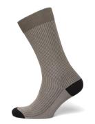 Cph Socks 8 Cotton Blend Burgundy Beige Copenhagen Studios