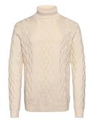 Cable Roll-Neck Knit Cream Lindbergh