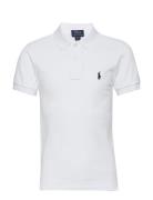 Slim Fit Cotton Mesh Polo Shirt White Ralph Lauren Kids