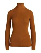 Ribbed Turtleneck Sweater Brown Lauren Ralph Lauren
