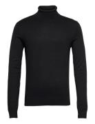 Ecovero L/S Roll Neck Knit Black Lindbergh