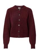 Yasjohi Ls Wool Blend Cardigan S. Noos Burgundy YAS
