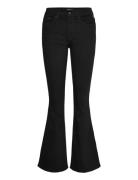 Joella Trousers Flare Regular Waist Black Replay