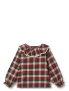Blouse L/S Elin Red Wheat